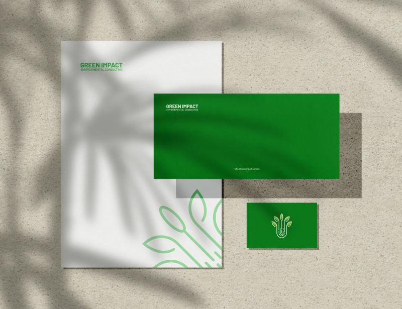 A Set of Designs Reflecting Green Impact’s Environmental Identity