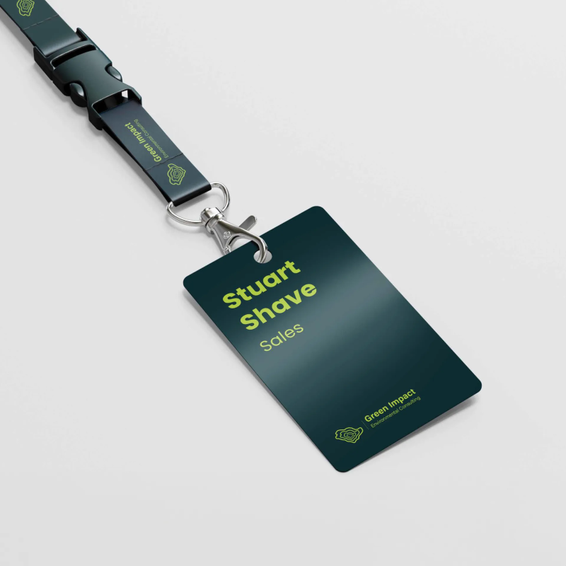 A Sleek ID Card Design Reflecting Green Impact’s Professionalism