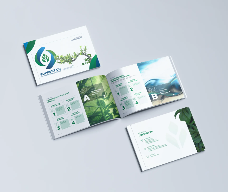Professional Company Profile Design for SUPPORT CO