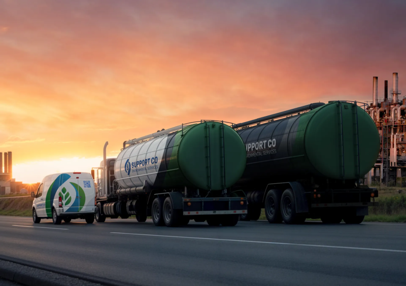 Professional Vehicle Decal Design for SUPPORT CO