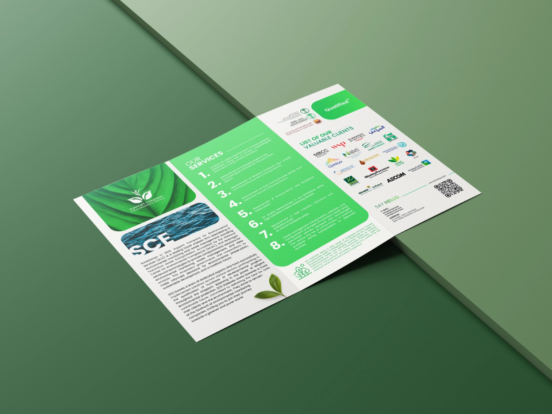 Professional Brochure Design for Envsup Showcasing Environmental Services