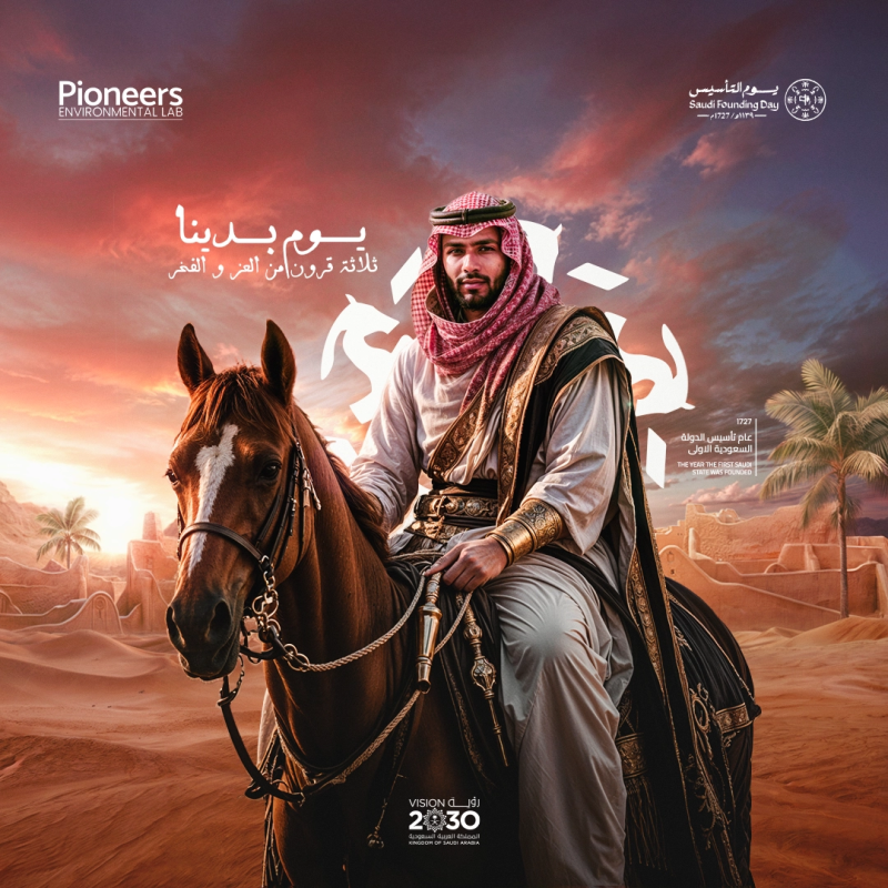 Pioneers Saudi Founding Day Celebration Design