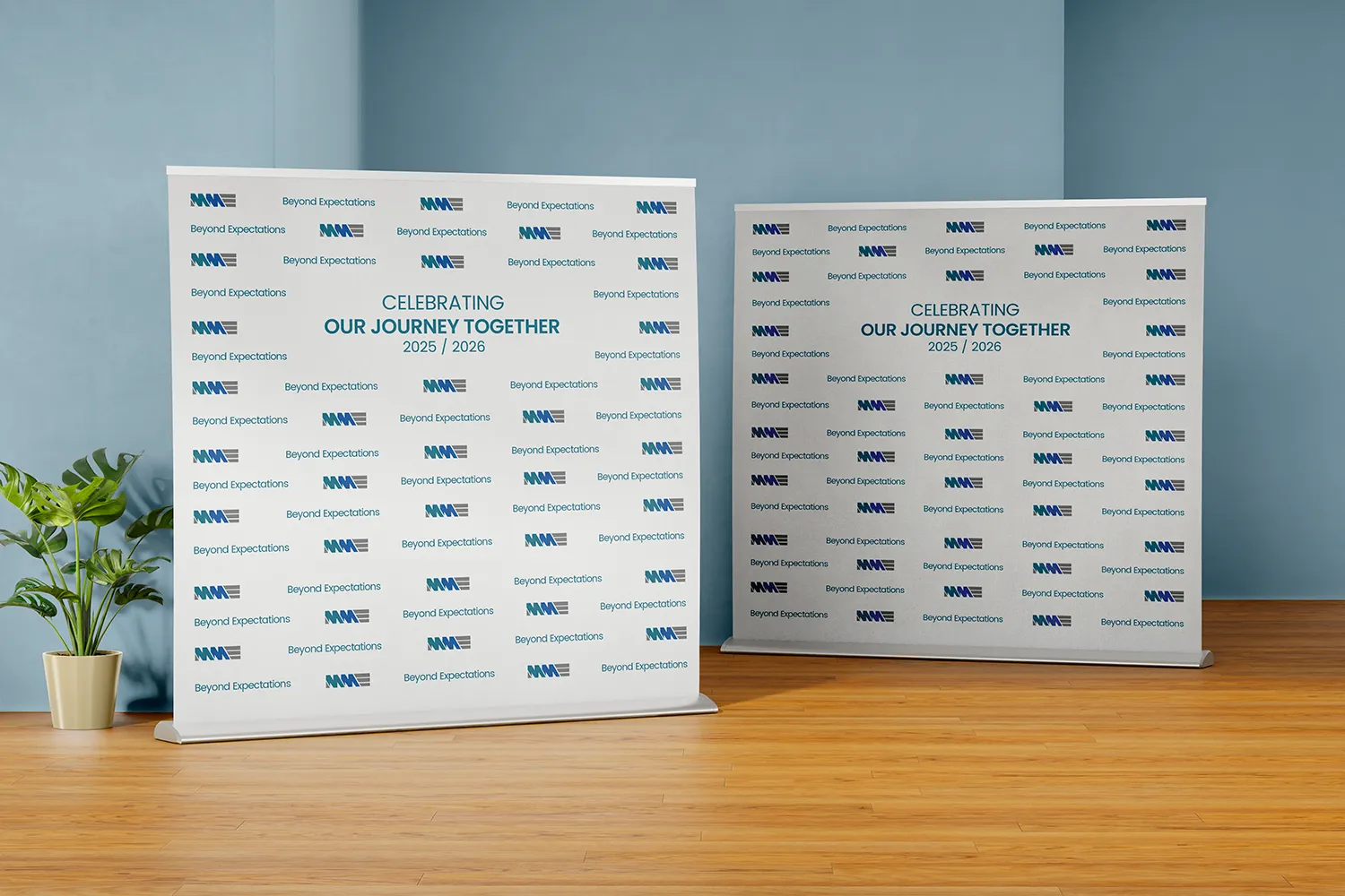 MME Annual Conversation Backdrop Banner Design