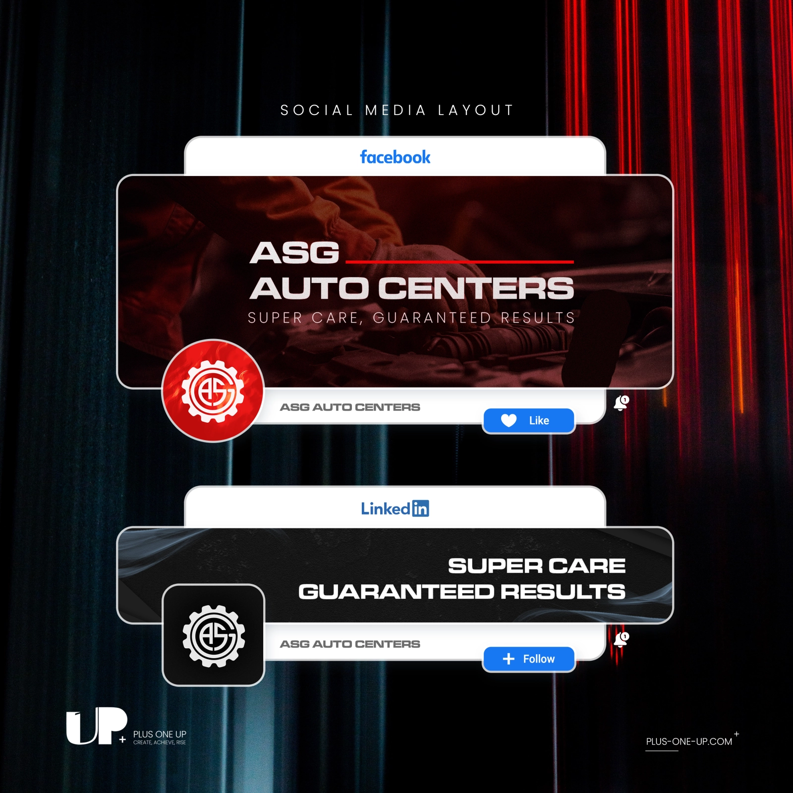 ASG Auto Centers - Libya - Social Media Covers Design
