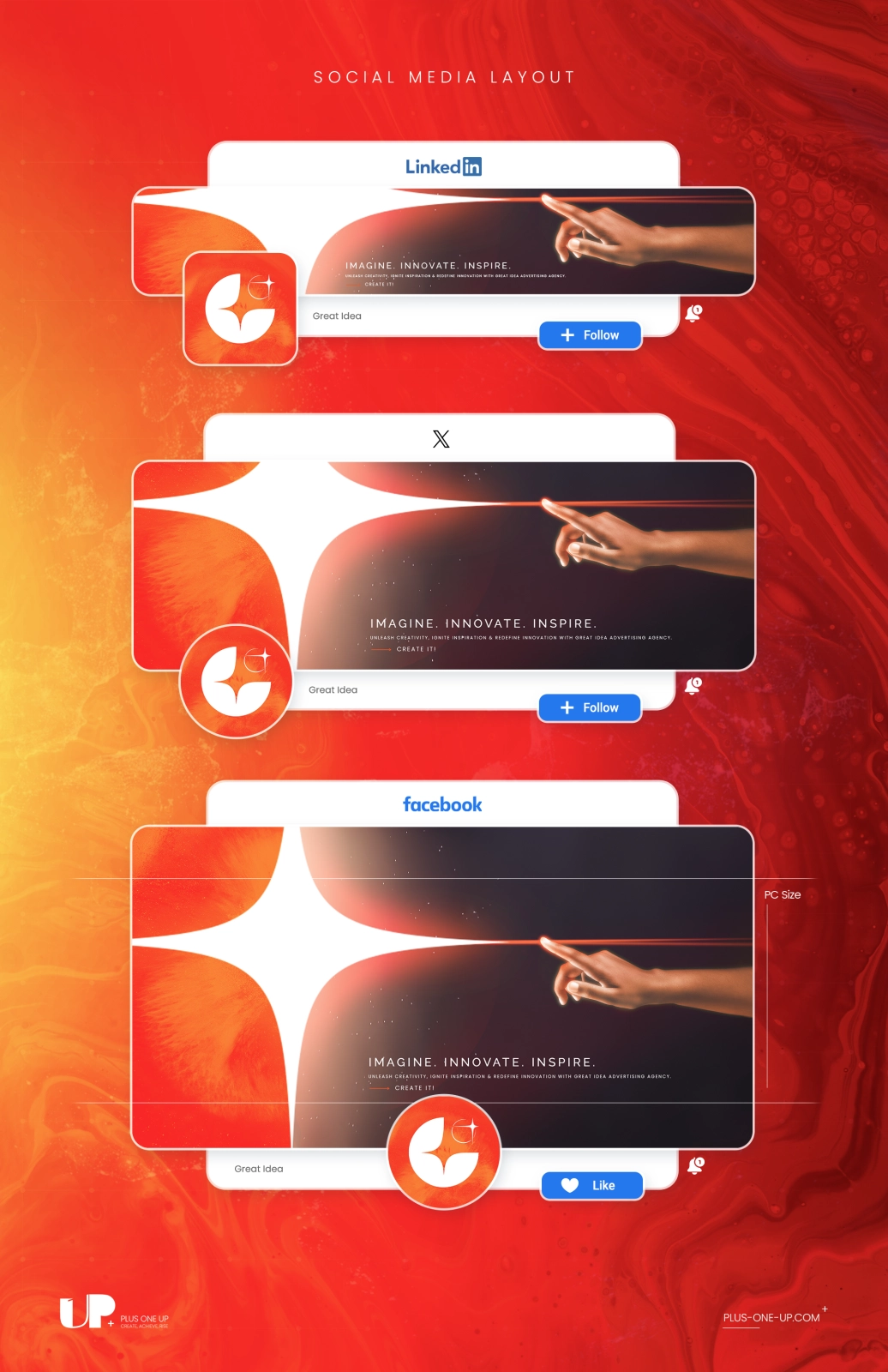 Great Idea Social Media Layout and Covers Design