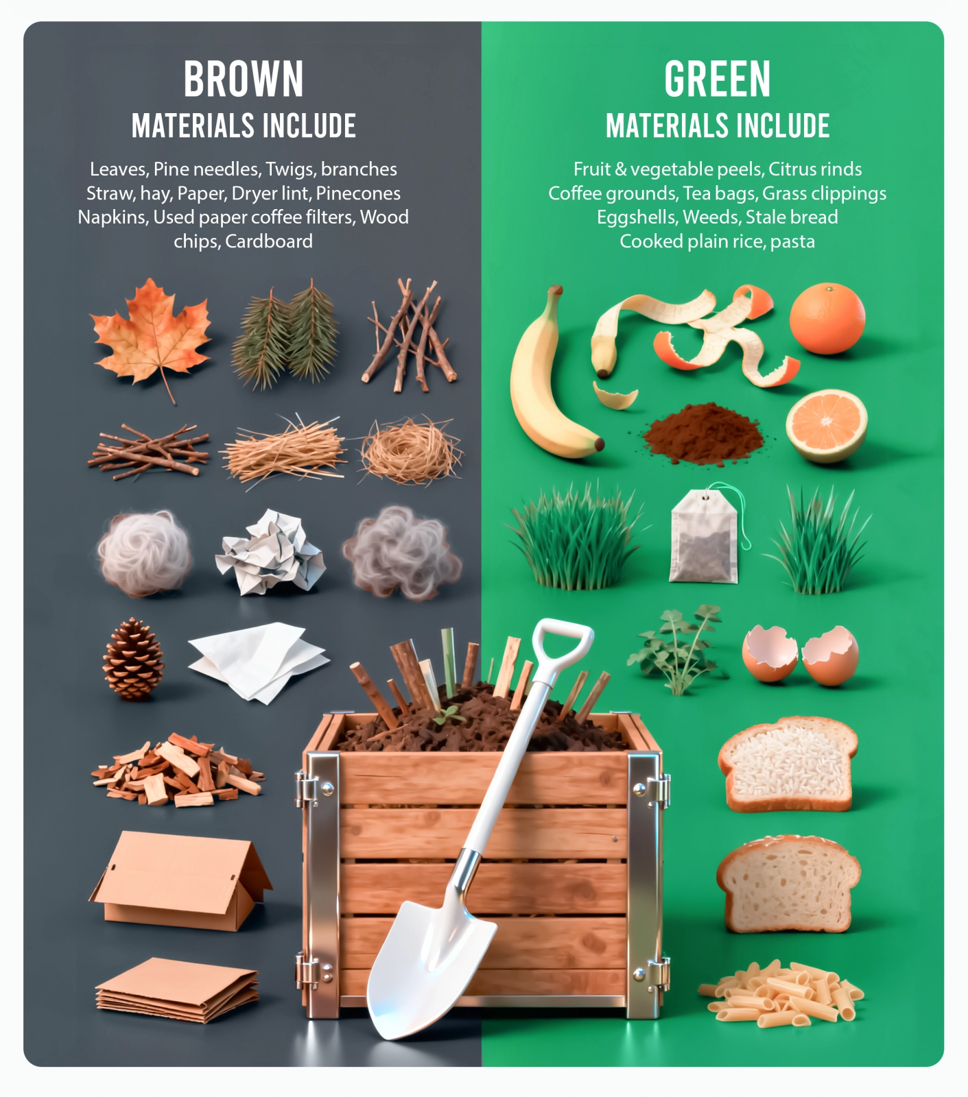 Sustainable Solutions & Composting Infographics | Hackathon Submission | KSA